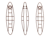 Ellipse přívěsek Swarovski Elements 6470